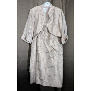David's Bridal Mother of the Bride Dress & Jacket 16W Wedding